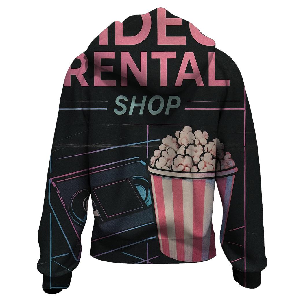 Eighties Video Rental Weekend Poster hoodies fashion