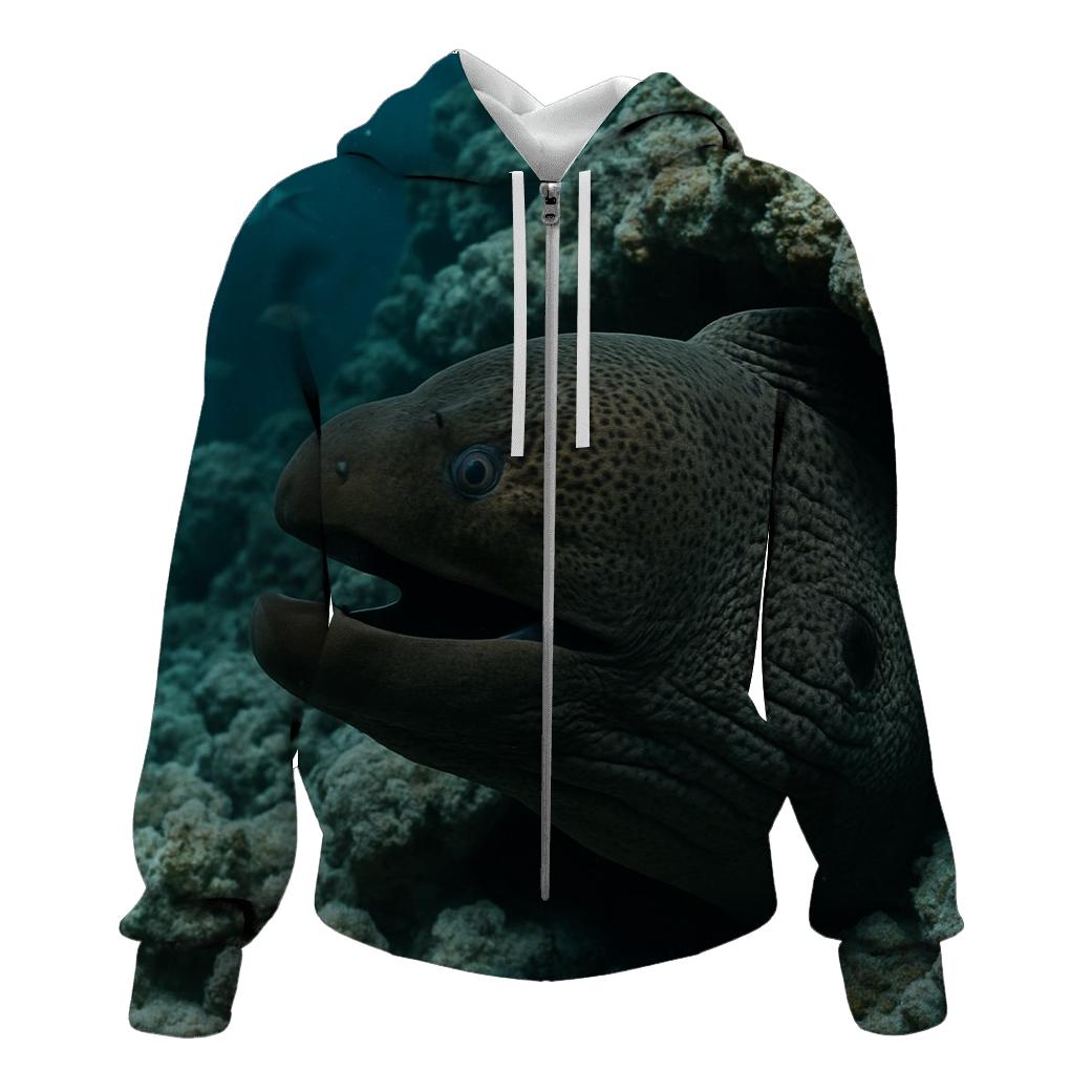 Reef Crevice Sentinel Moray Eel hoodie styles