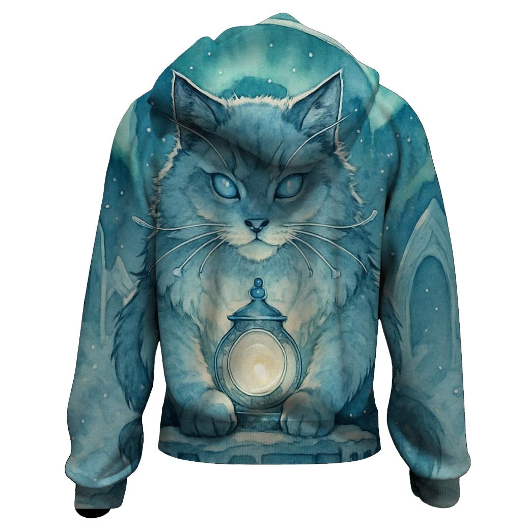 Glacier Lantern Cat Guardian hoodie designs