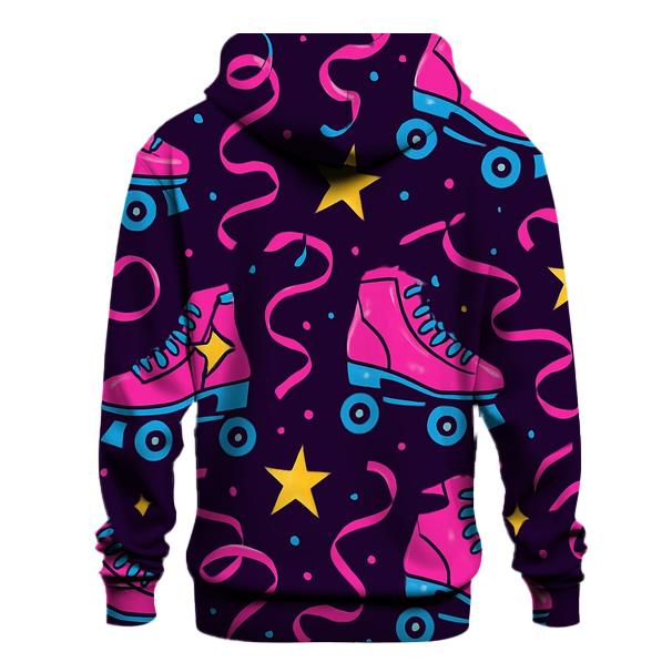 Roller Rink Neon Confetti embroidered hoodies
