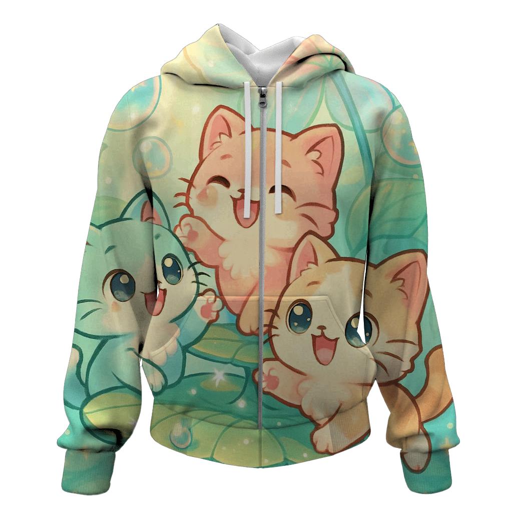 Sky Garden Kitten Carousel hoodie designs