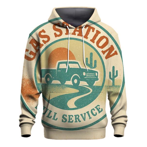 Seventies Highway Gas Stop Badge designer hoodies