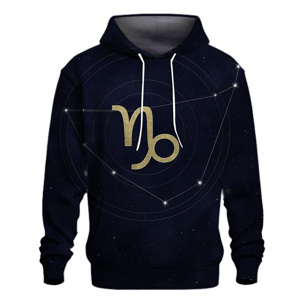 Saturn Return Capricorn Celestial Blueprint embroidered hoodies