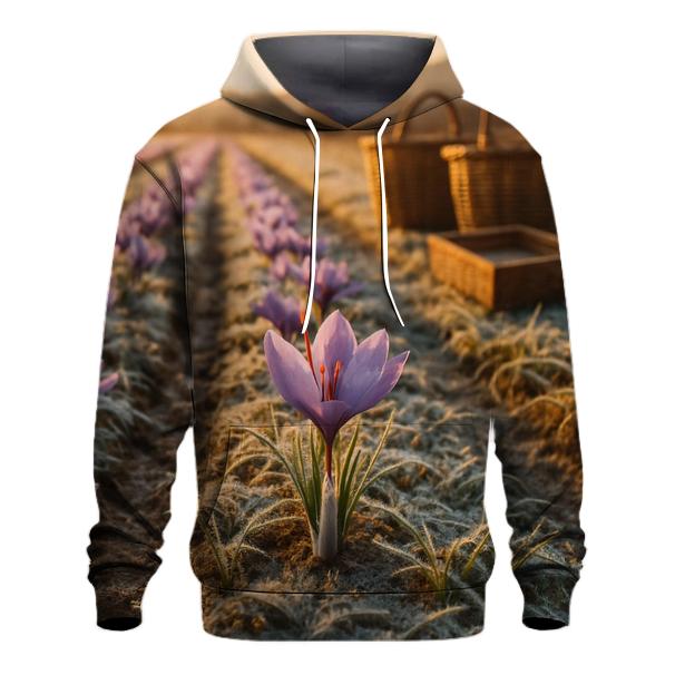 Saffron Crocus Rows After Dawn Frost pullover hoodies