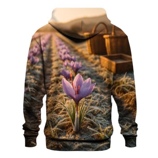 Saffron Crocus Rows After Dawn Frost pullover hoodies
