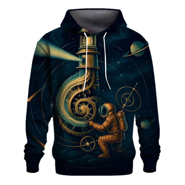 Clockwork Nebula Lighthouse designer hoodies