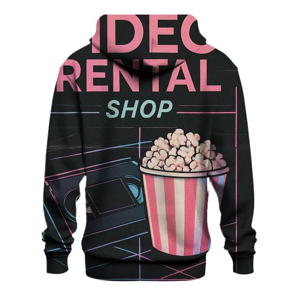 Eighties Video Rental Weekend Poster premium hoodies