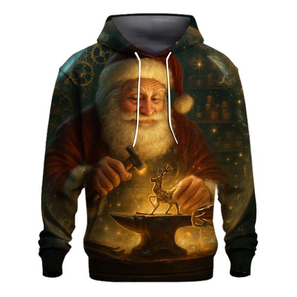 Clockwork Workshop Santa In A Snow Globe Forge premium hoodies