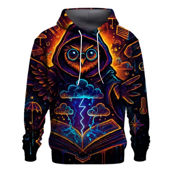 The Librarian Of Lost Weather embroidered hoodies