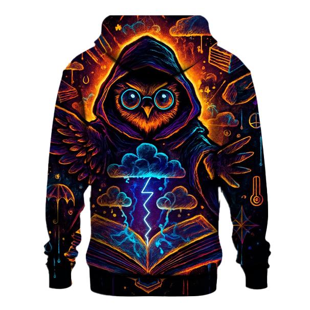 The Librarian Of Lost Weather embroidered hoodies