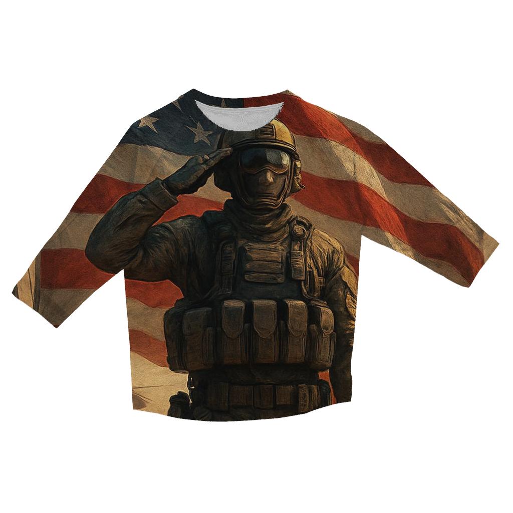 Canyon Dawn Sentinel Flag custom 3/4 sleeve shirts