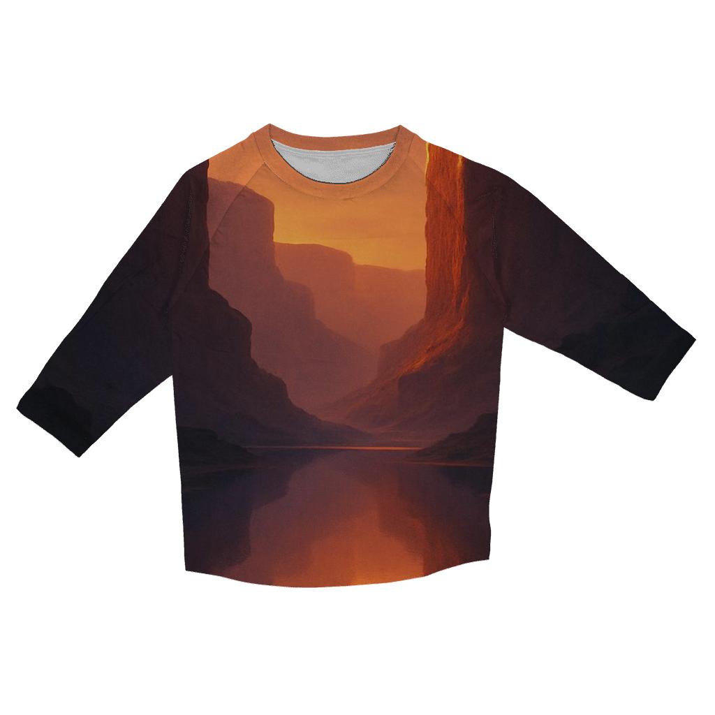 Canyon Mirror At Golden Dusk personalized 3/4 sleeve tees
