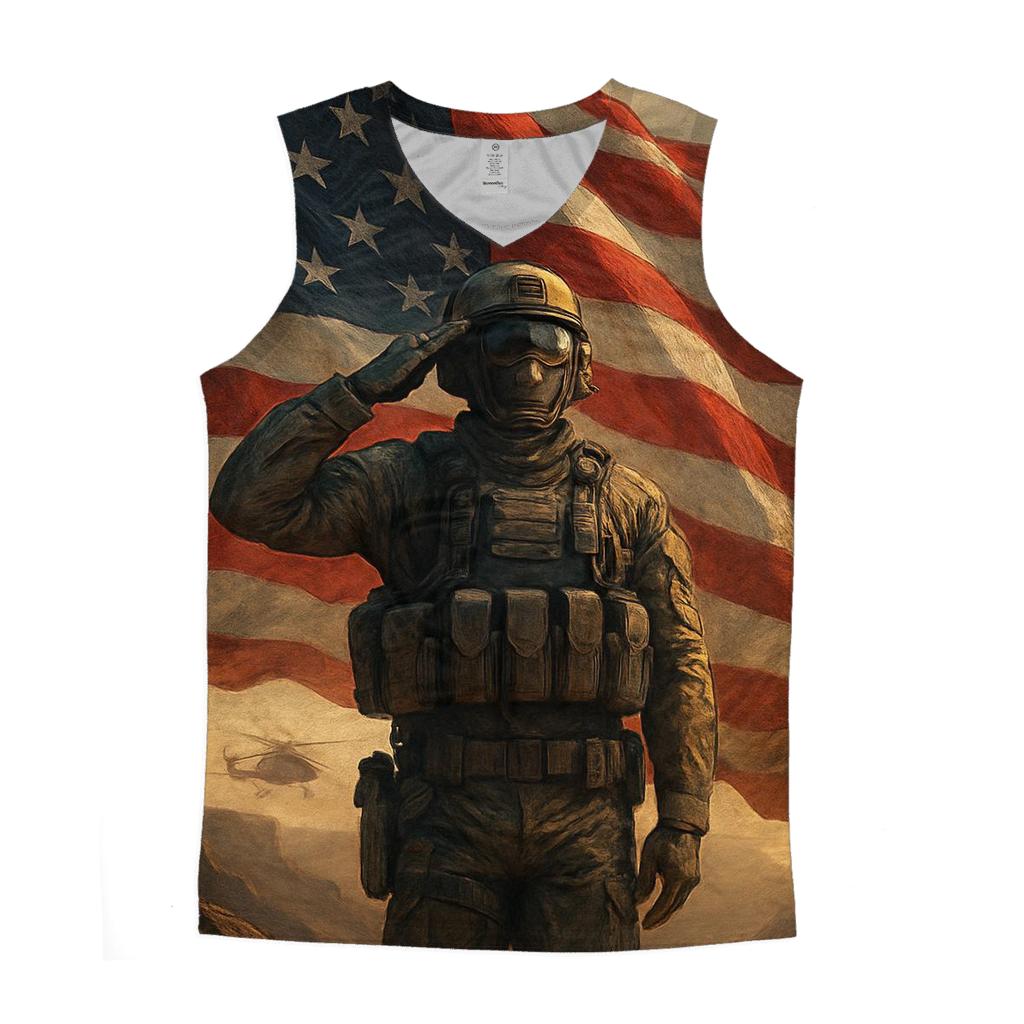 Canyon Dawn Sentinel Flag designer workout tanks