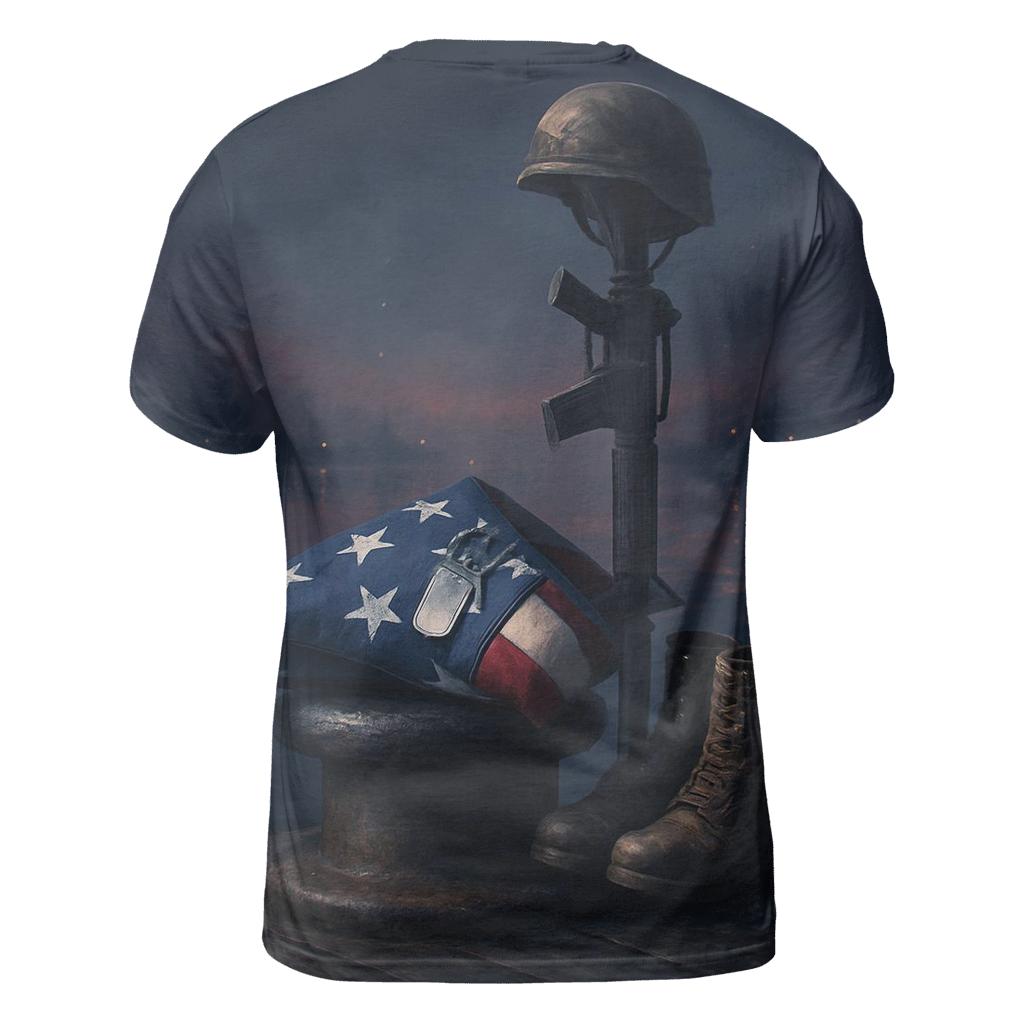 Memorial Harbor Folded Flag Vigil custom all-over print shirts