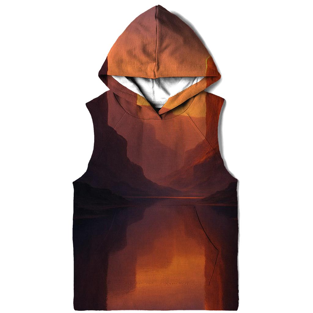 Canyon Mirror At Golden Dusk zip-up hoodies