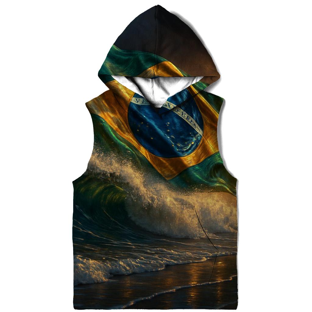 Samba Coast Metallic Flag Surge printed hoodies