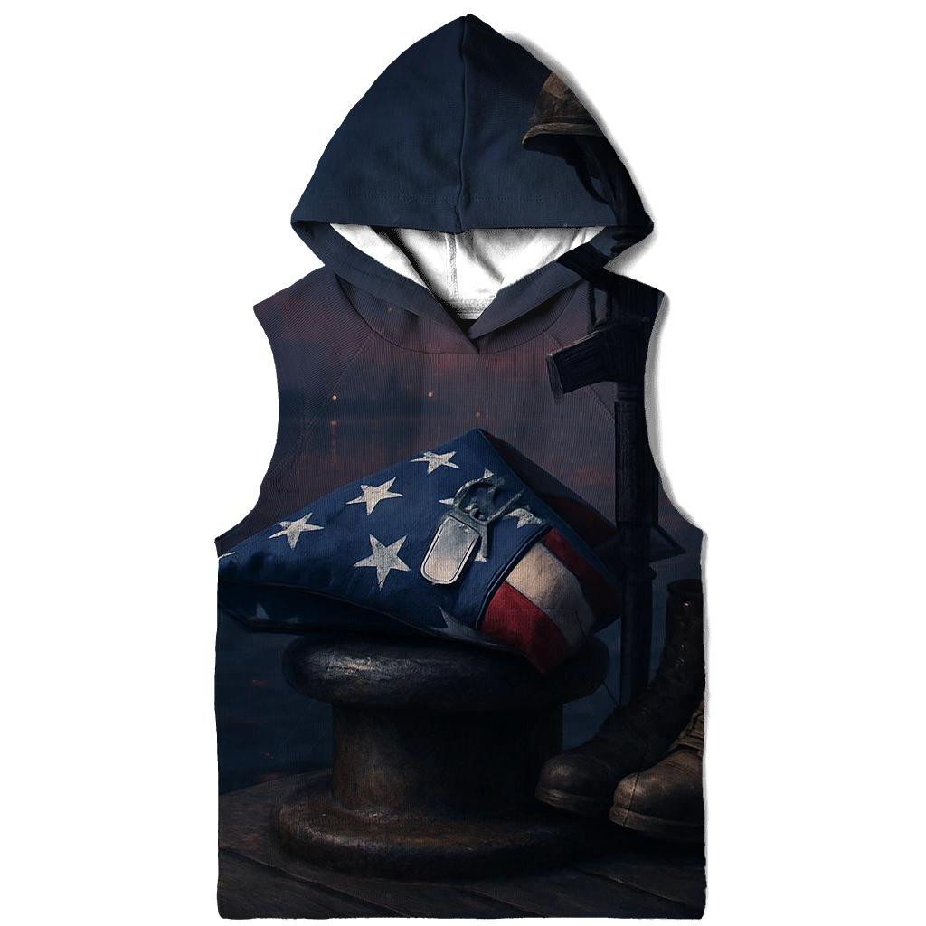 Memorial Harbor Folded Flag Vigil hoodie trends