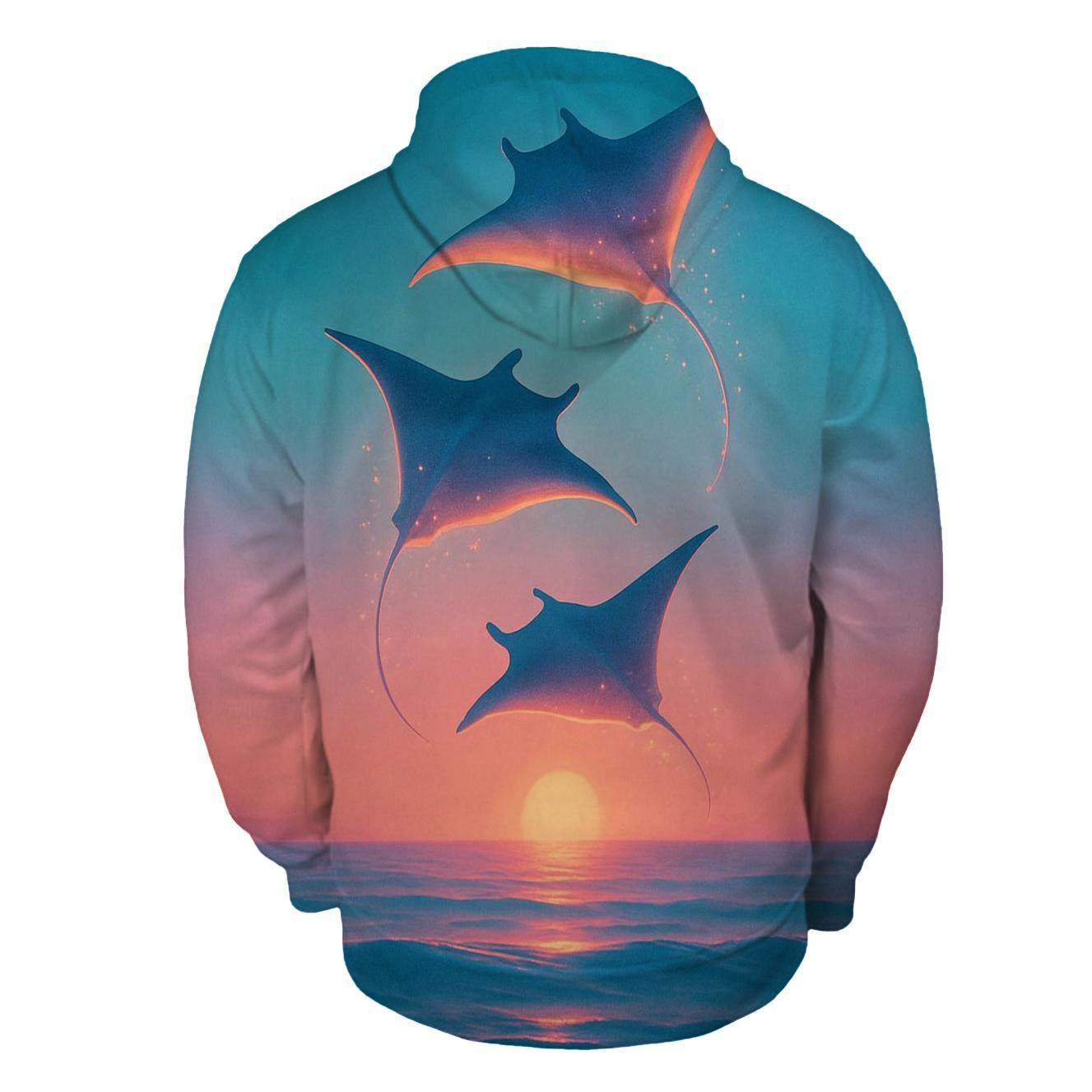 Manta Rays Of The Afterglow Sea designer hoodies