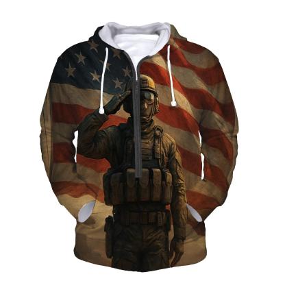 Canyon Dawn Sentinel Flag zip-up hoodies