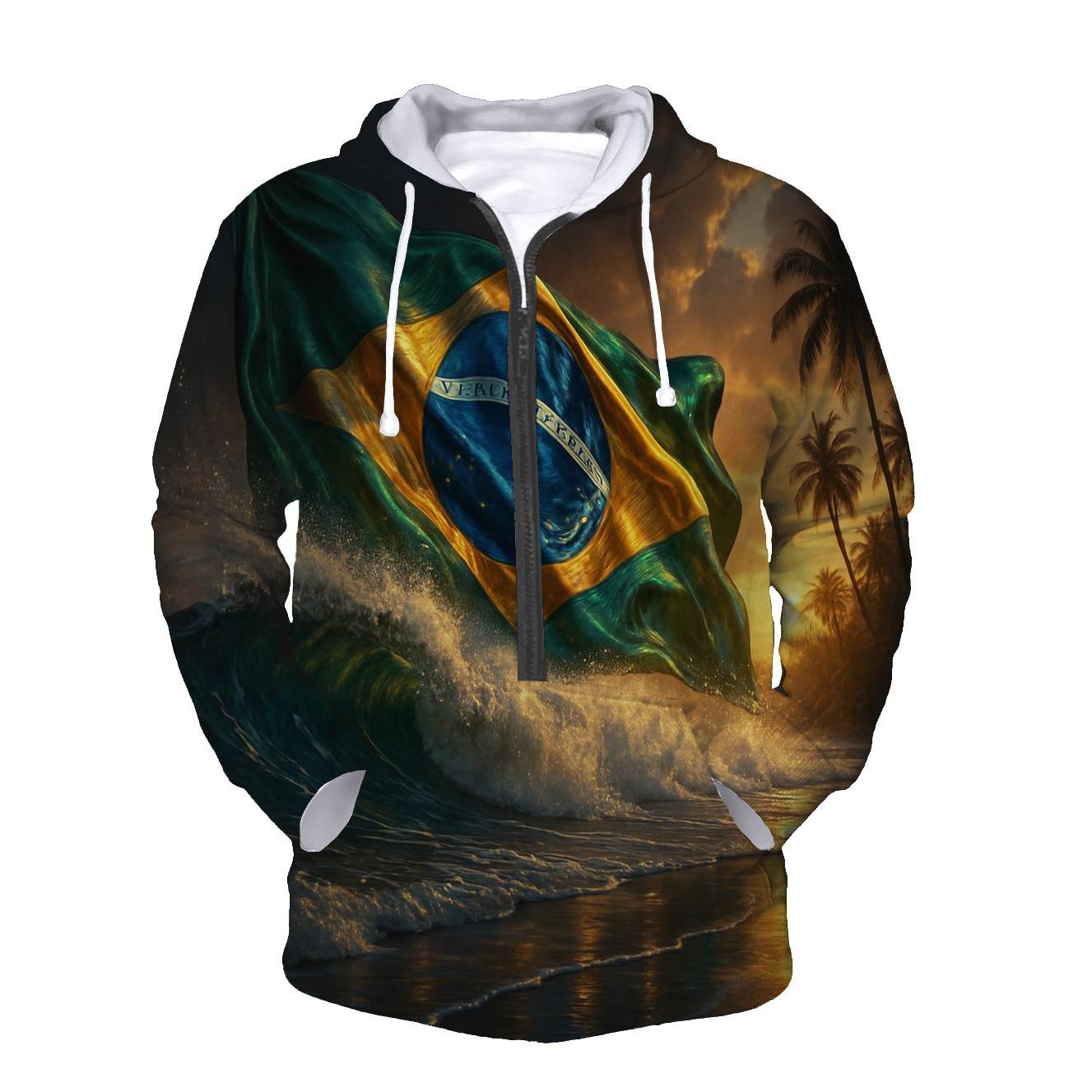 Samba Coast Metallic Flag Surge graphic hoodies