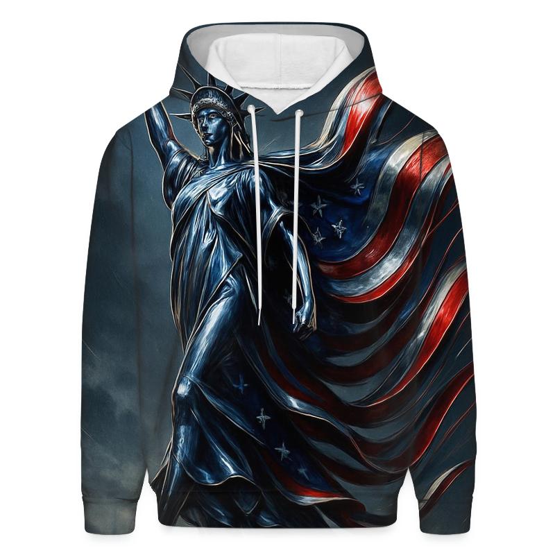Chrome Liberty Surge Flag zip-up hoodies