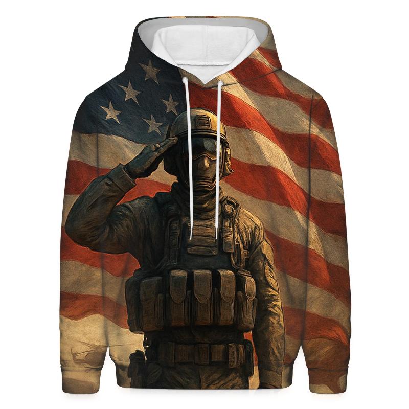 Canyon Dawn Sentinel Flag zip-up hoodies