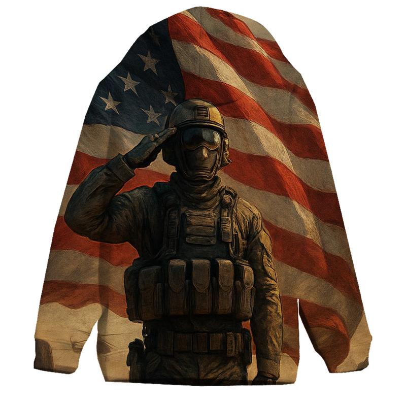 Canyon Dawn Sentinel Flag zip-up hoodies