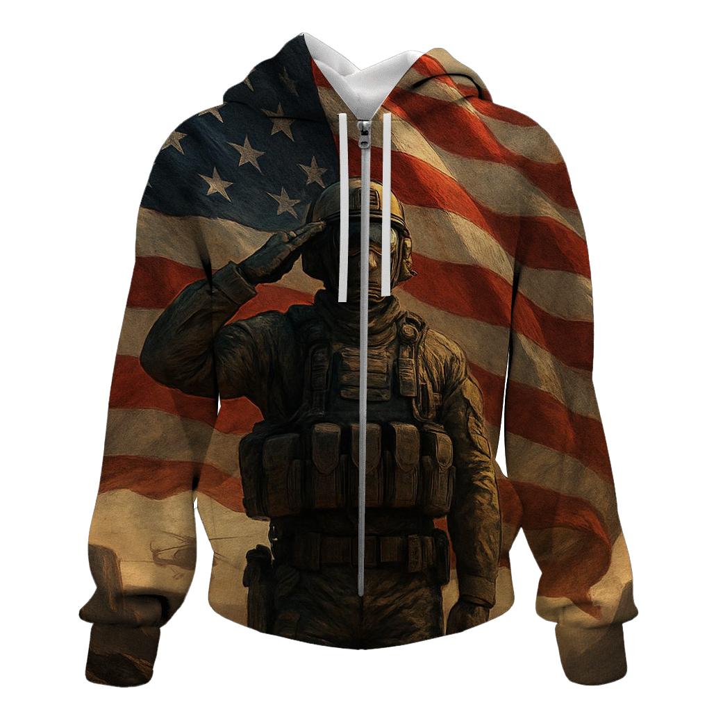Canyon Dawn Sentinel Flag lightweight hoodies