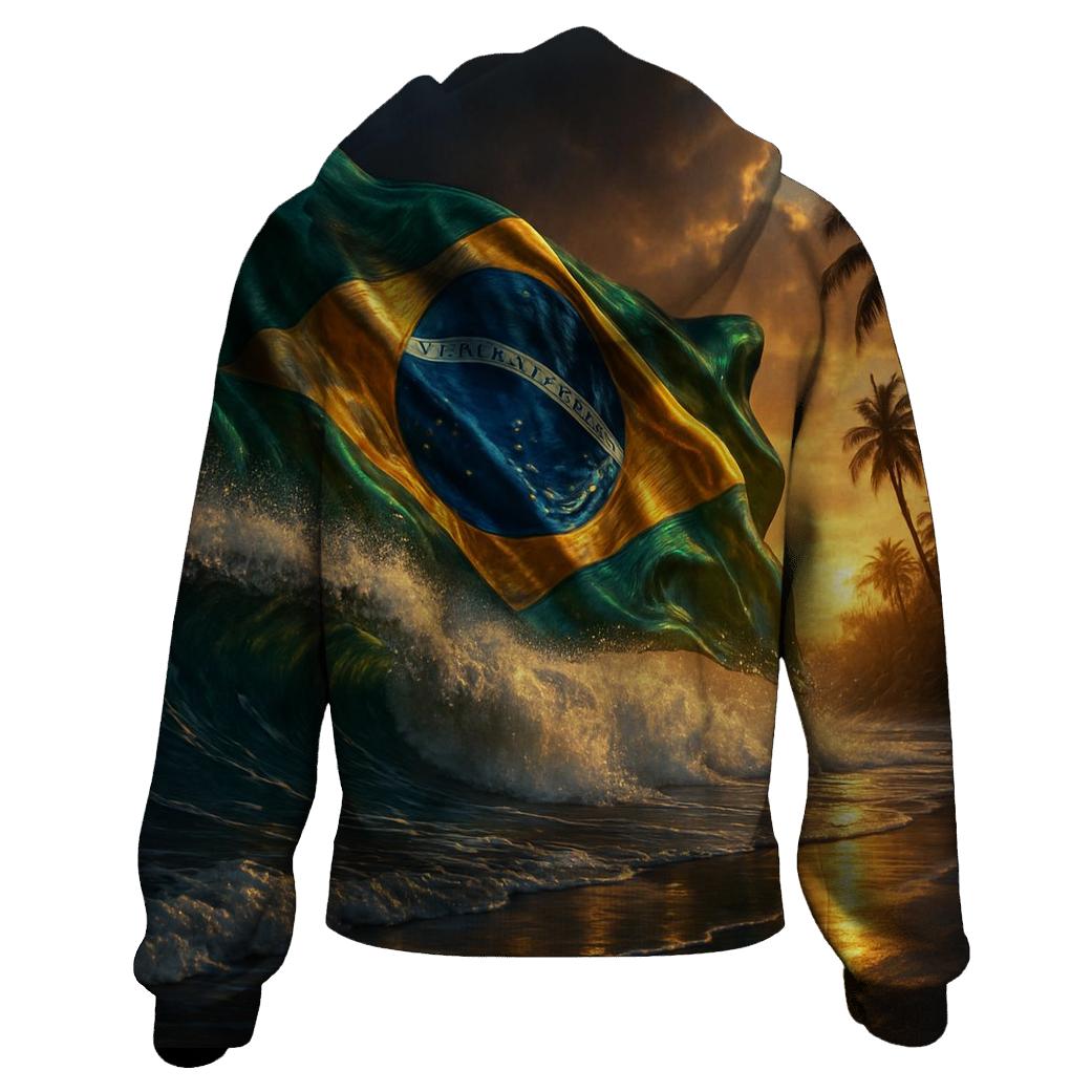 Samba Coast Metallic Flag Surge heavyweight hoodies