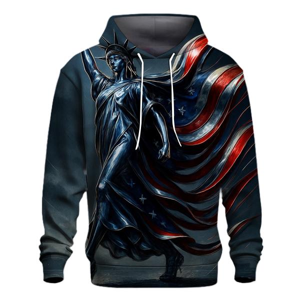 Chrome Liberty Surge Flag graphic hoodies