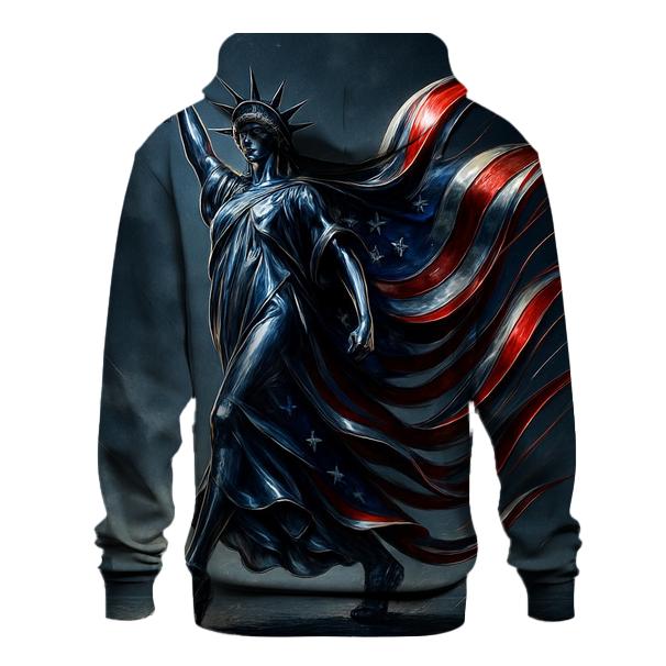 Chrome Liberty Surge Flag graphic hoodies
