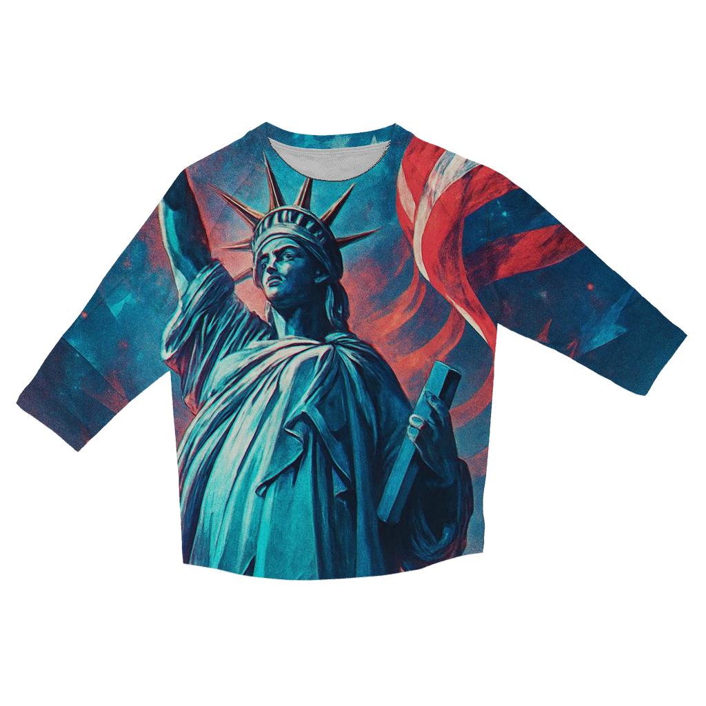 Liberty Prism Skyline Surge custom 3/4 sleeve shirts