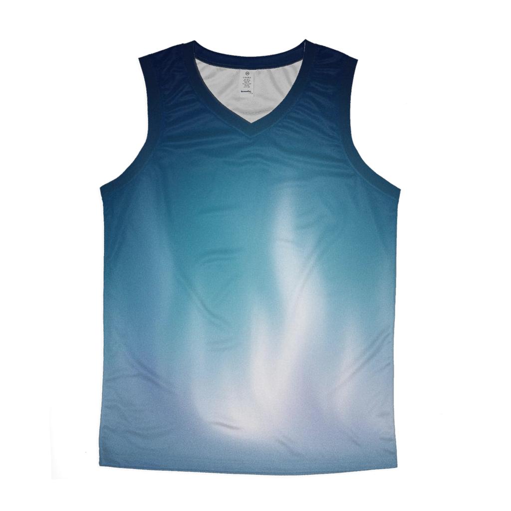 Cryovolcano Aurora Fade designer workout tanks