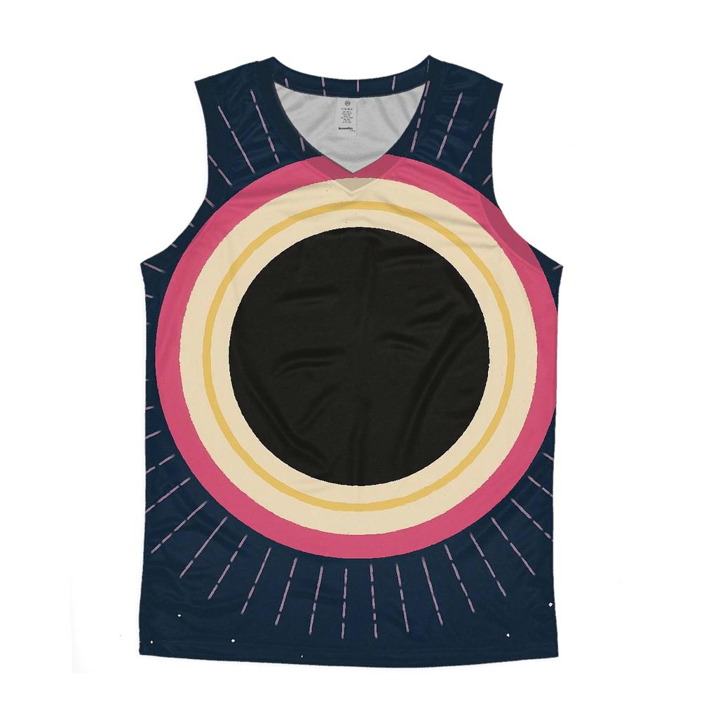 Eclipse Corona Lattice Bloom graphic print tank tops