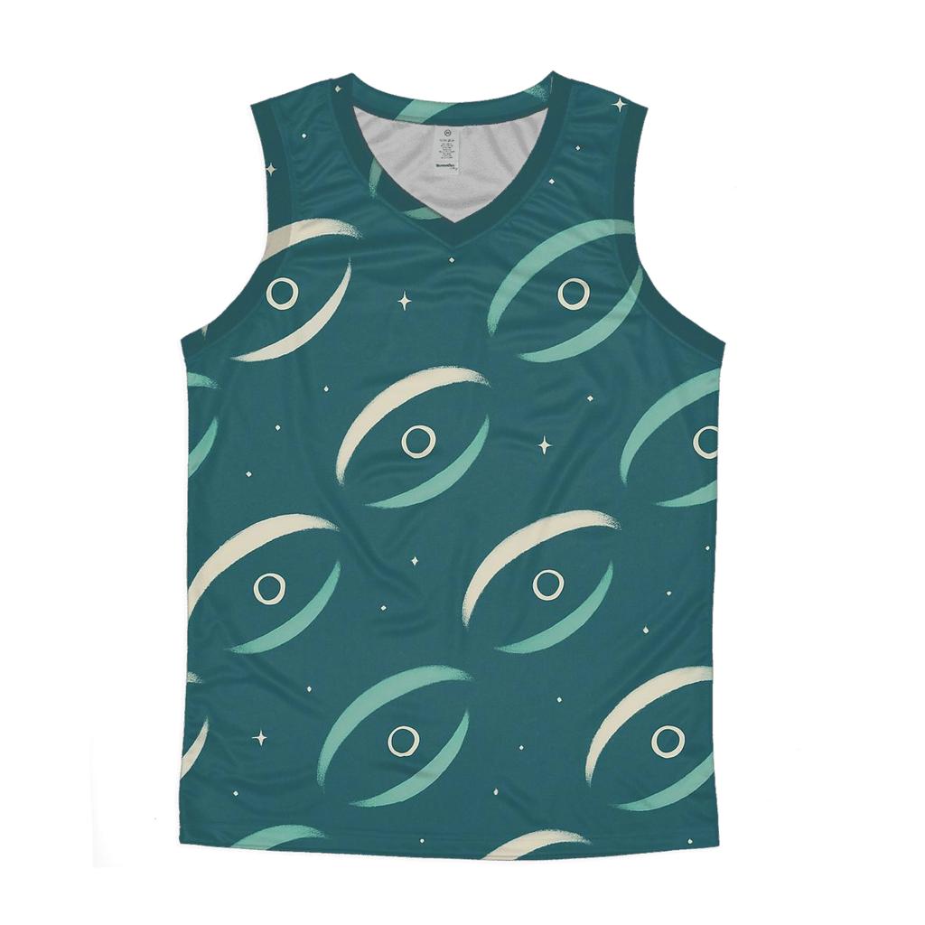 Gravitational Lens Arc Parade cotton sleeveless tops