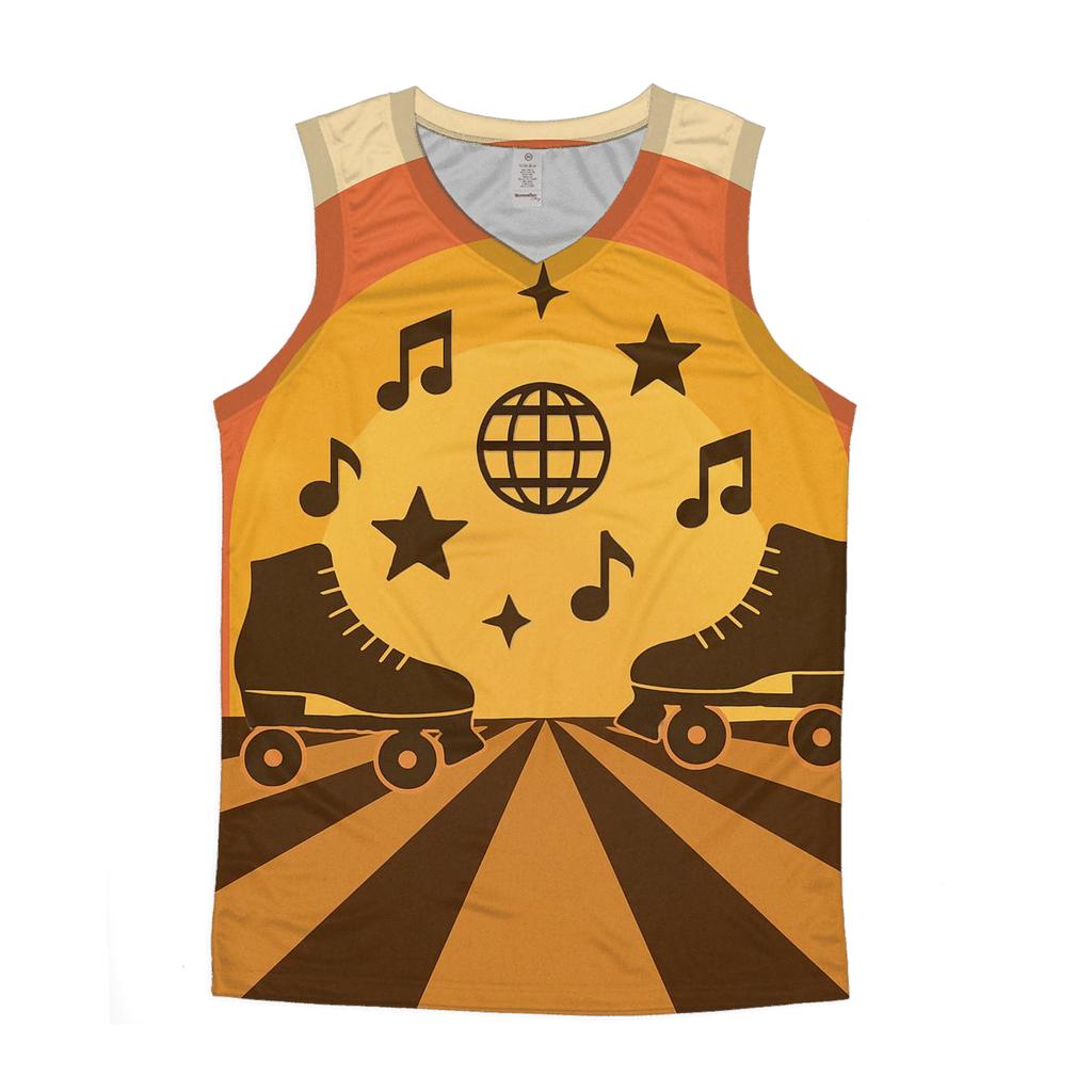 Sunset Roller Rink Rhythm custom tank tops