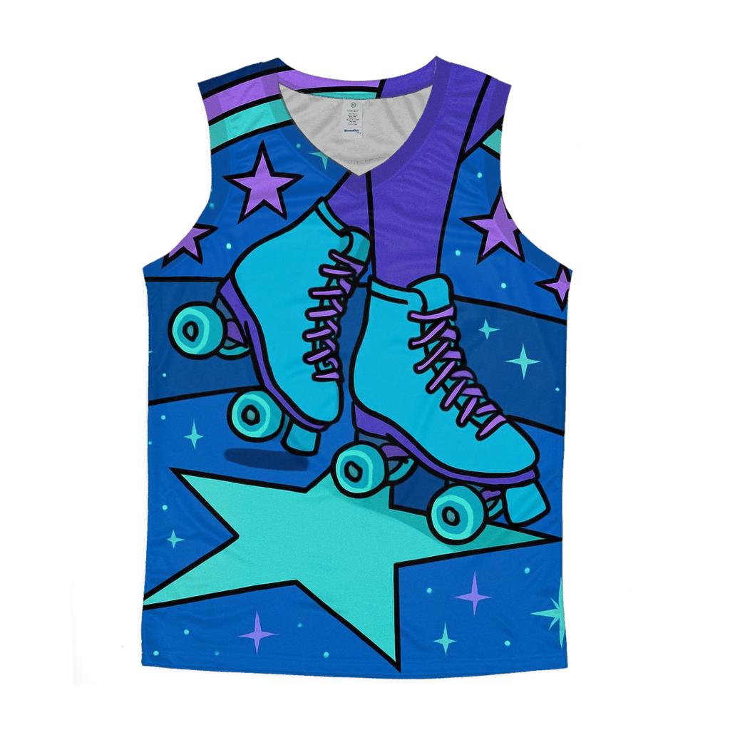 Vector Stargazer Roller Rink stylish racerback tanks