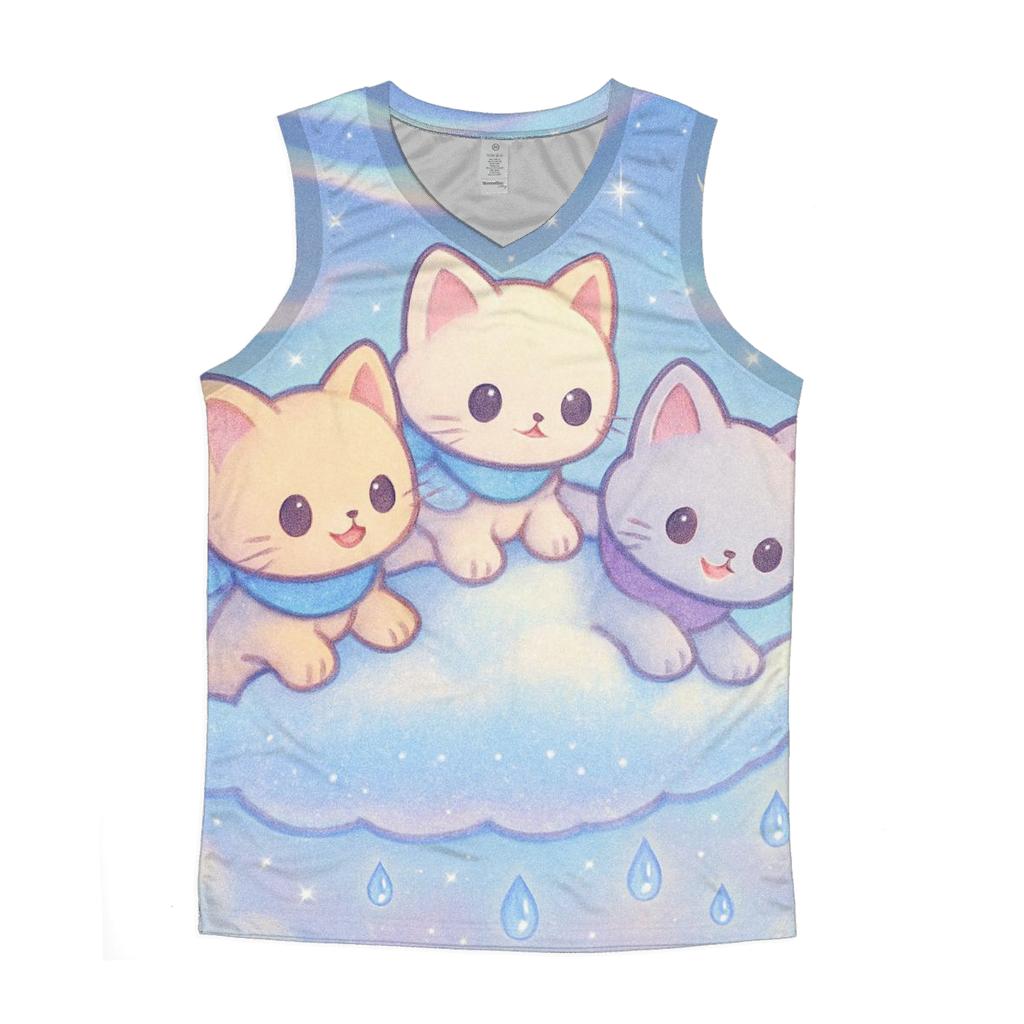 Aurora Cloud Sailor Kittens sports performance tank tops