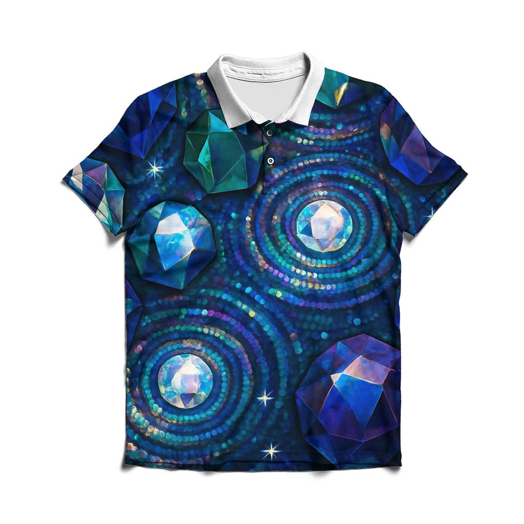 Hologem Tidepool embroidered polo tops