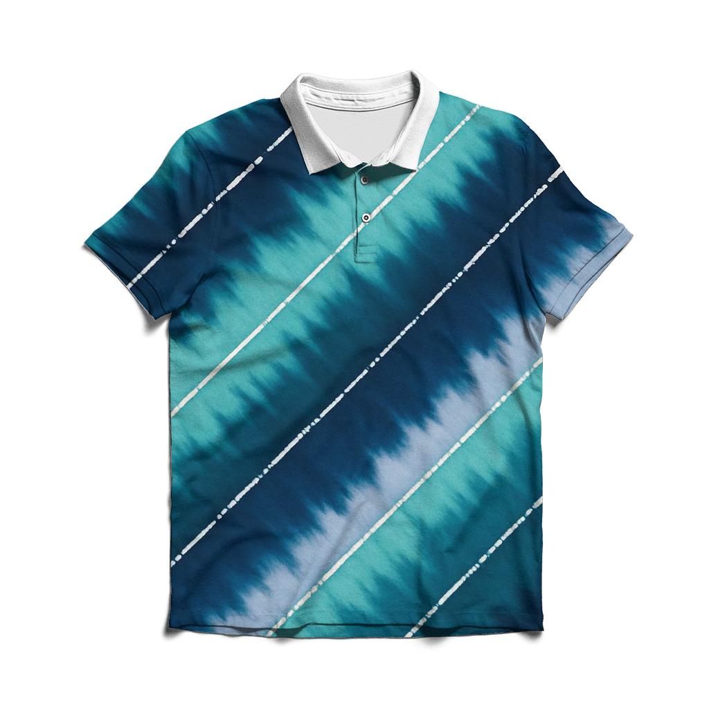 Arashi Comet Drift Panel embroidered polo tops