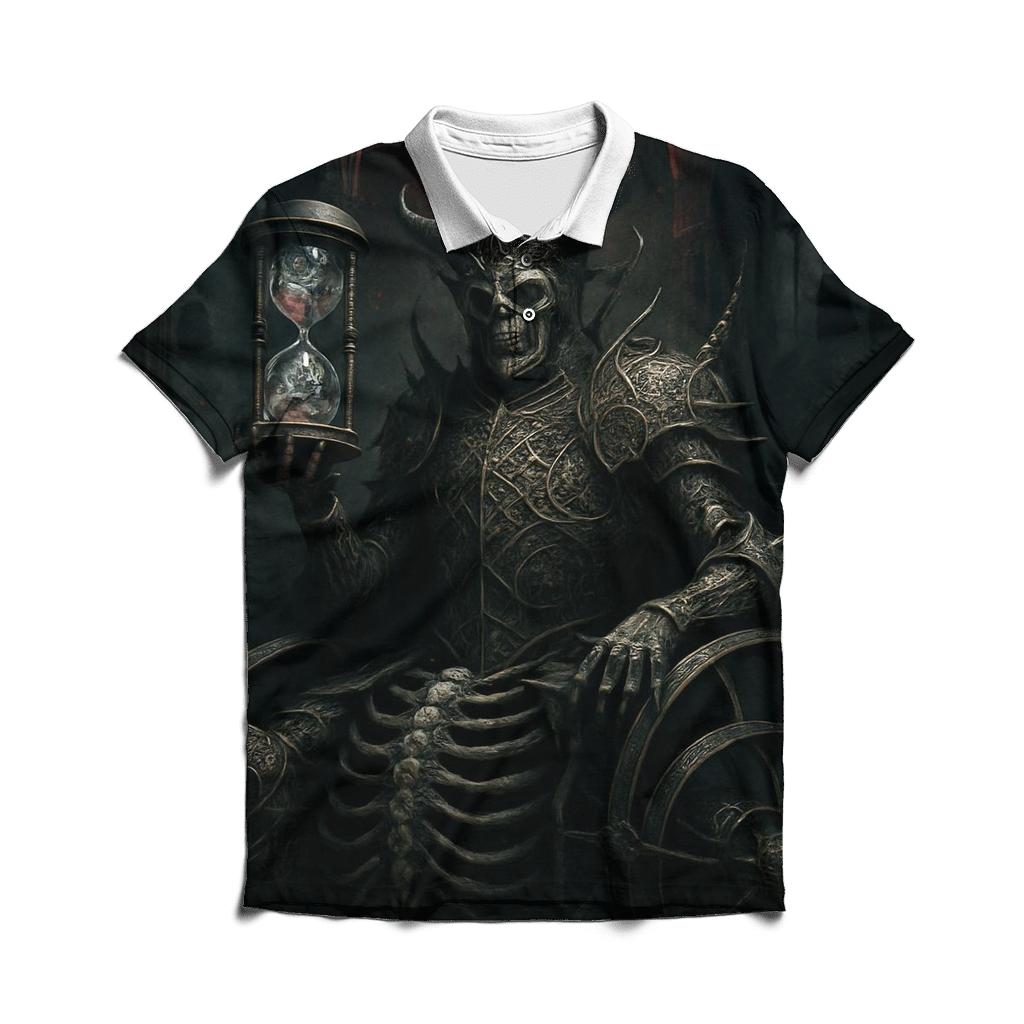 The Astral Ossuary Monarch branded logo polo shirts