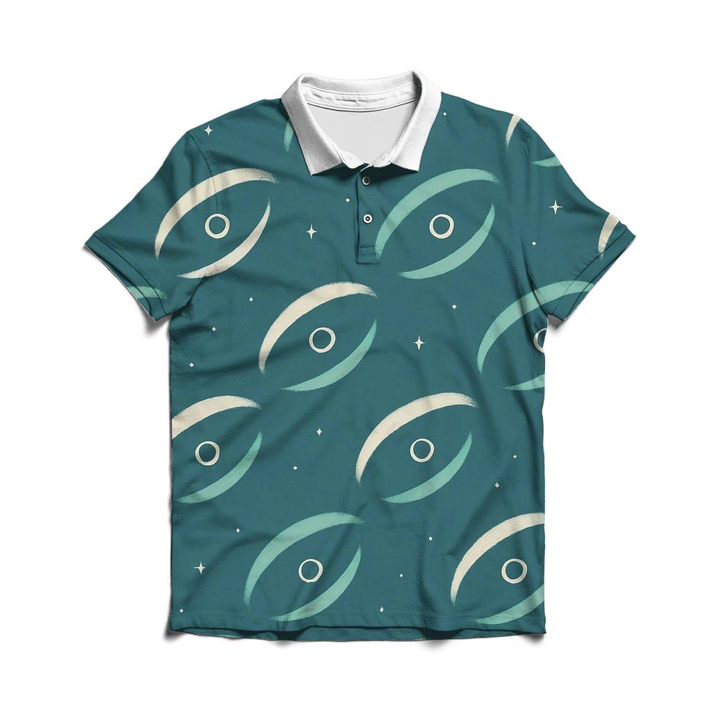 Gravitational Lens Arc Parade premium cotton polo shirts