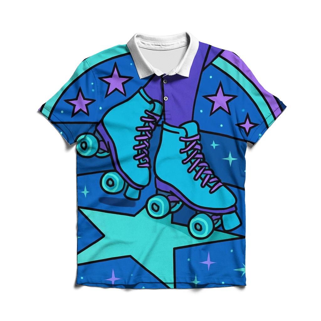 Vector Stargazer Roller Rink branded logo polo shirts