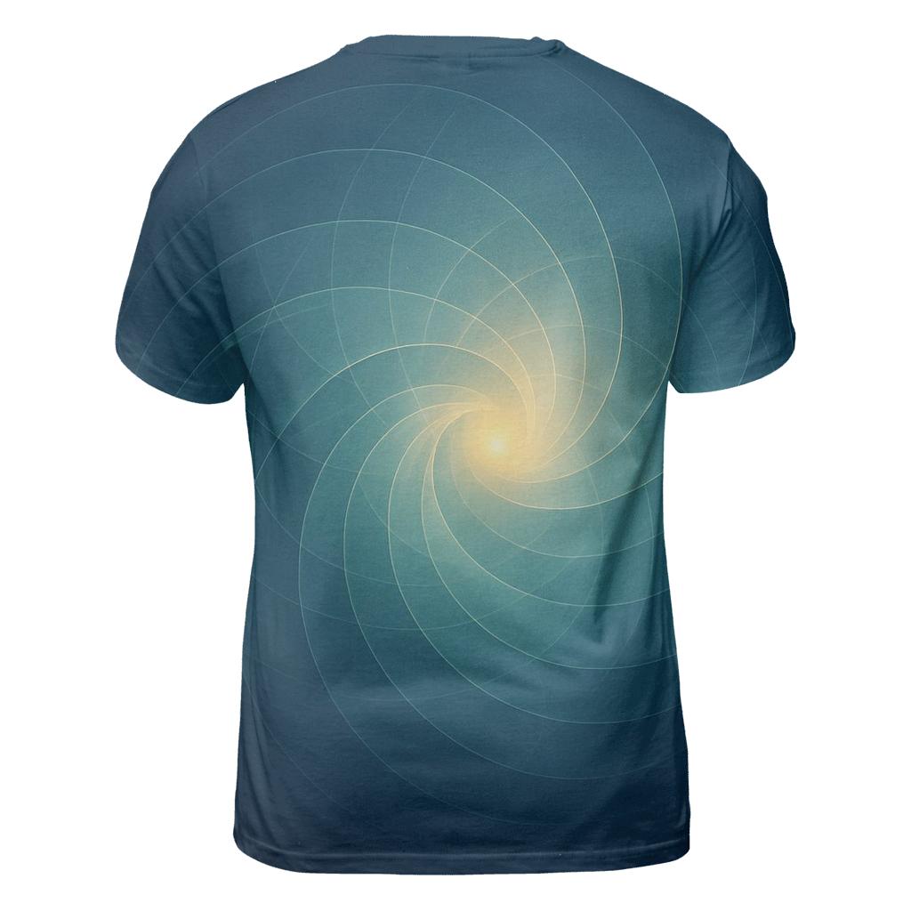 Luminous Breath Geometry vibrant all-over design tees