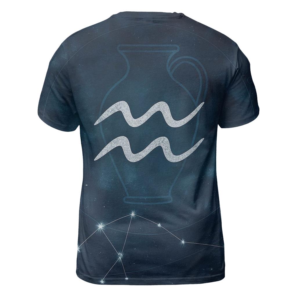 Aquarius Nebula Water Bearer Sigil trendy printed shirt styles
