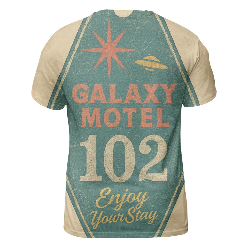 Faded Space Age Motel Key Tag custom all-over print shirts