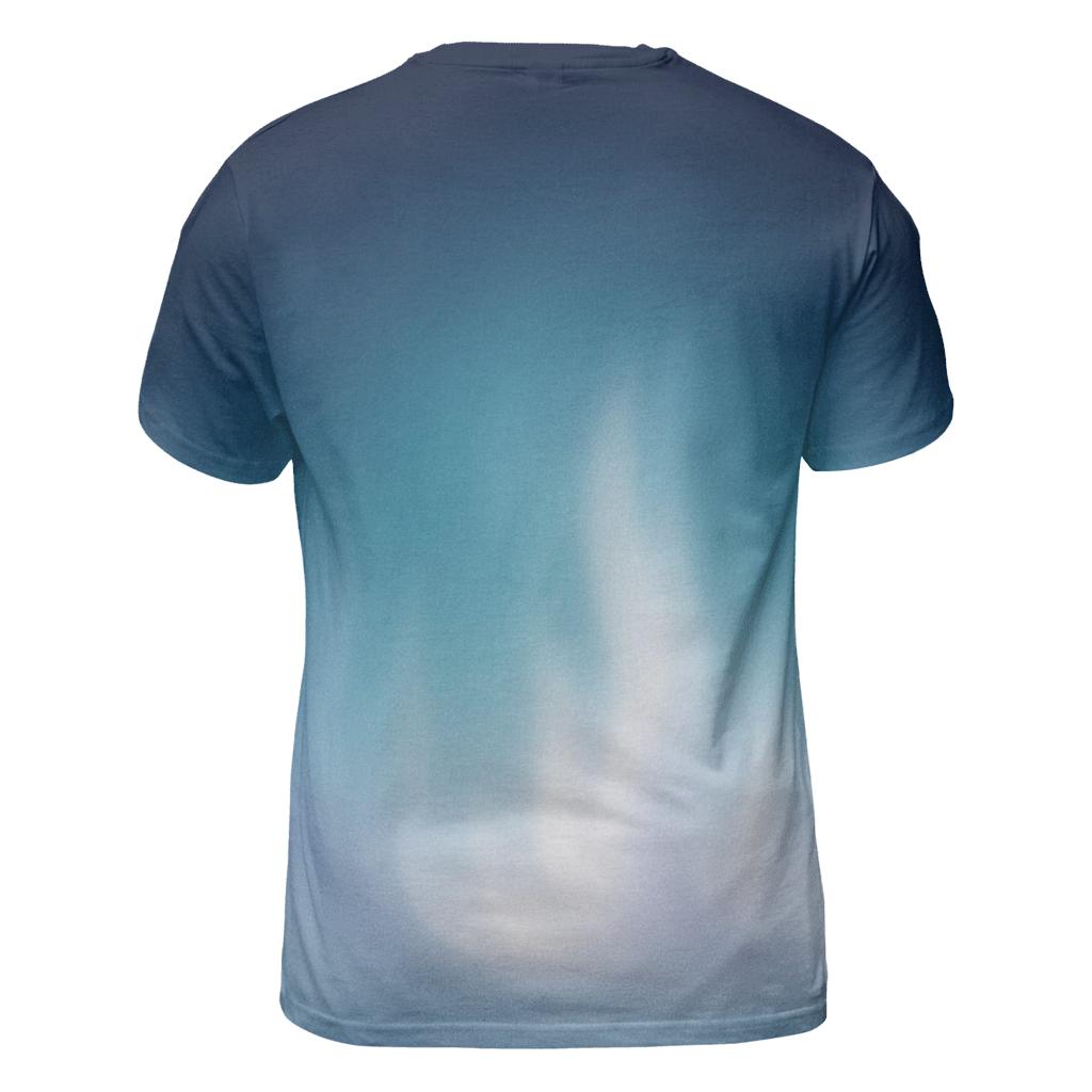 Cryovolcano Aurora Fade artistic all-over print tops