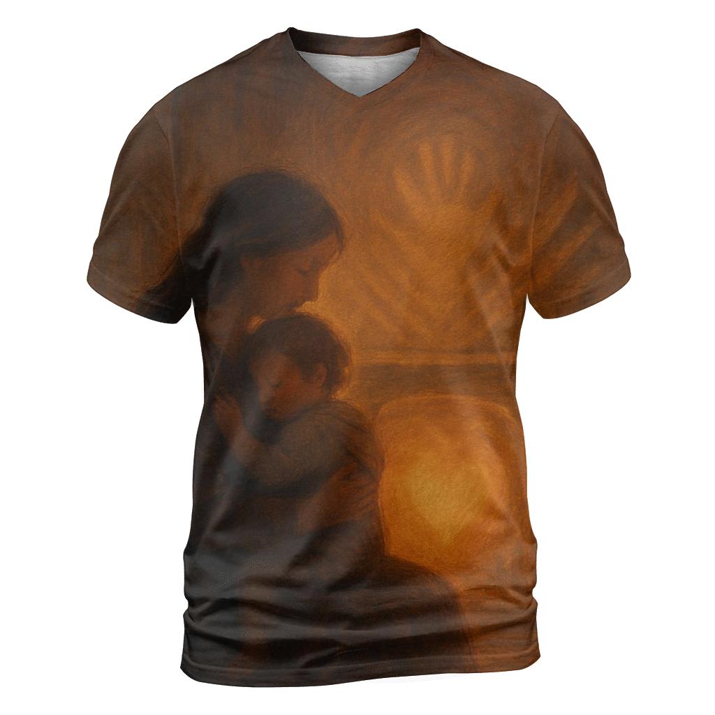 The Warmth That Remains A Mother As The Inner Hearth designer pattern shirts