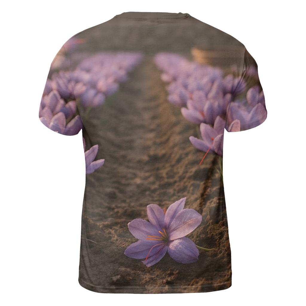 Saffron Crocus Rows After Dawn Irrigation personalized full print shirts