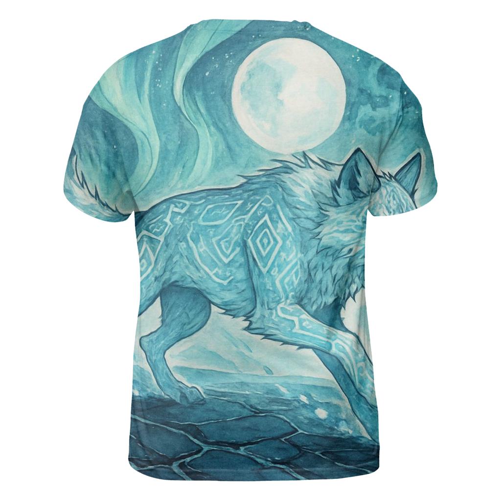 Aurora Runic Sentinel Wolf personalized full print shirts